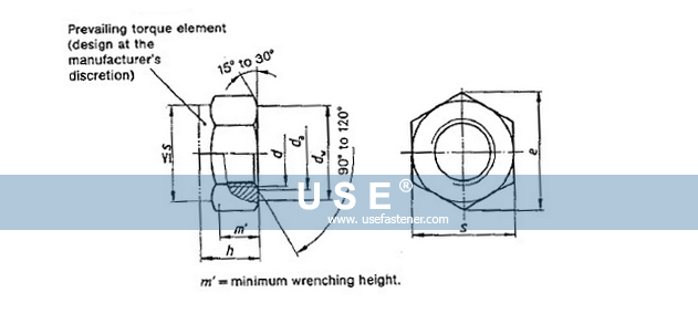 DIN 980  All Metal prevailing torque type hexagon nuts